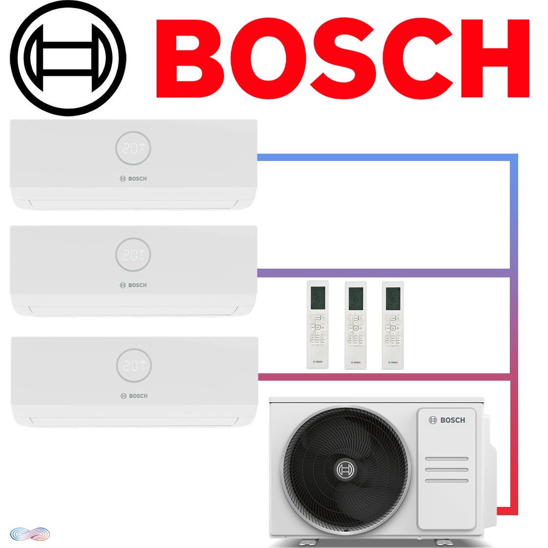 Bosch Multisplit Klimaanlage 3x Cl3000