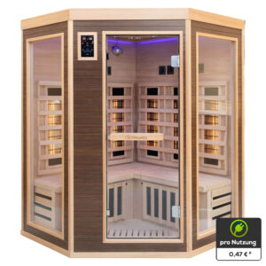 Infrarotkabine MONTREAL 140x140 Dual-Therm