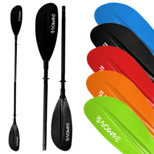 24MOVE® SUP Doppelpaddel LAGO für Paddleboards und Kajaks, Stechpaddel für Stand-Up Board schwarz