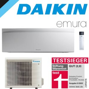 DAIKIN Emura 3 5,0 kW Singlesplit Set | Mattweiß | FTXJ50AW + RXJ50A""