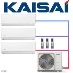 Kaisai ICE Set 2× 3,5 kW & 2,6 kW Wandgeräte + 7,9 kW Außengerät |...