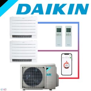 SET DAIKIN Perfera Truhengerät 2x 2,5 kW FVXM und Außeneinheit 4 kW""