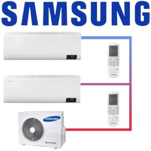 Samsung Multisplit 2x Wind-Free Standard AR 07 Wandgerät 2,0 kW...