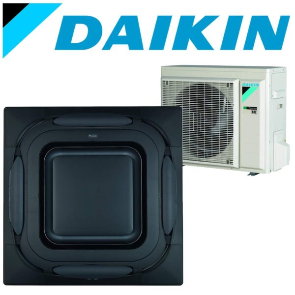 SET DAIKIN Roundflow FCAG 5 kW Deckenkassette Design-Blende...