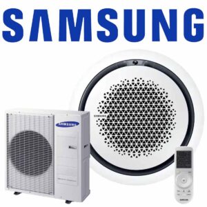 Samsung Singlesplit Set AC 100 WindFree 360° rund Kassette in weiß...