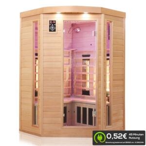 Infrarotkabine LAKEFIELD 3 140x140 Dual-Therm
