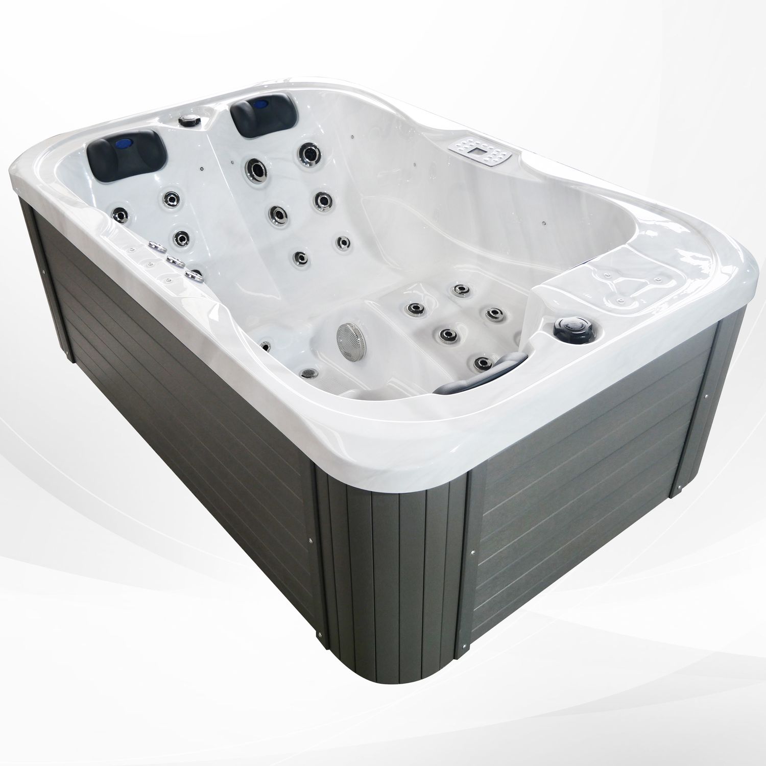 Outdoor Whirlpool Spa TINO Weiß 9 604 Outdoor Whirlpool Spa TINO Weiss 13