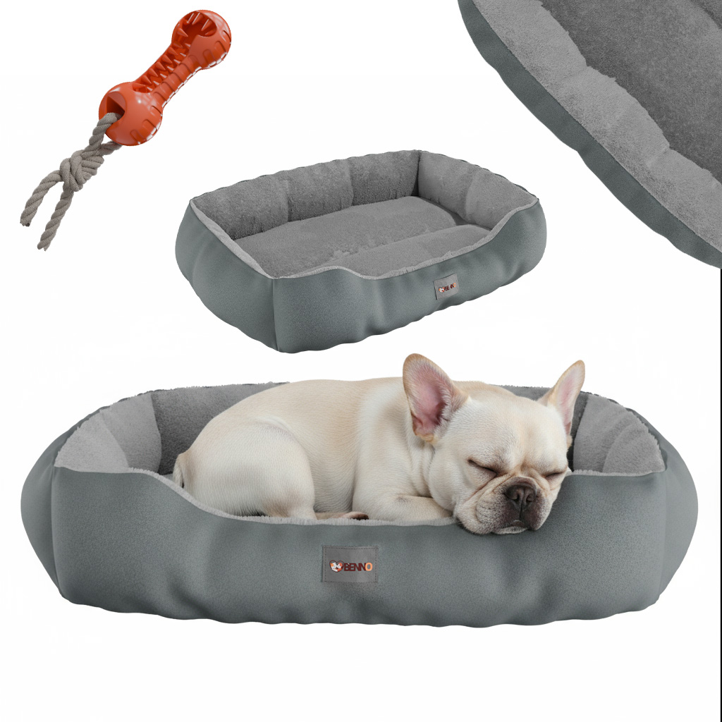 BENNO® Hundebett Hundekissen Hundekorb SAMMY L grau 1 BENNO® Hundebett Hundekissen Hundekorb SAMMY L grau