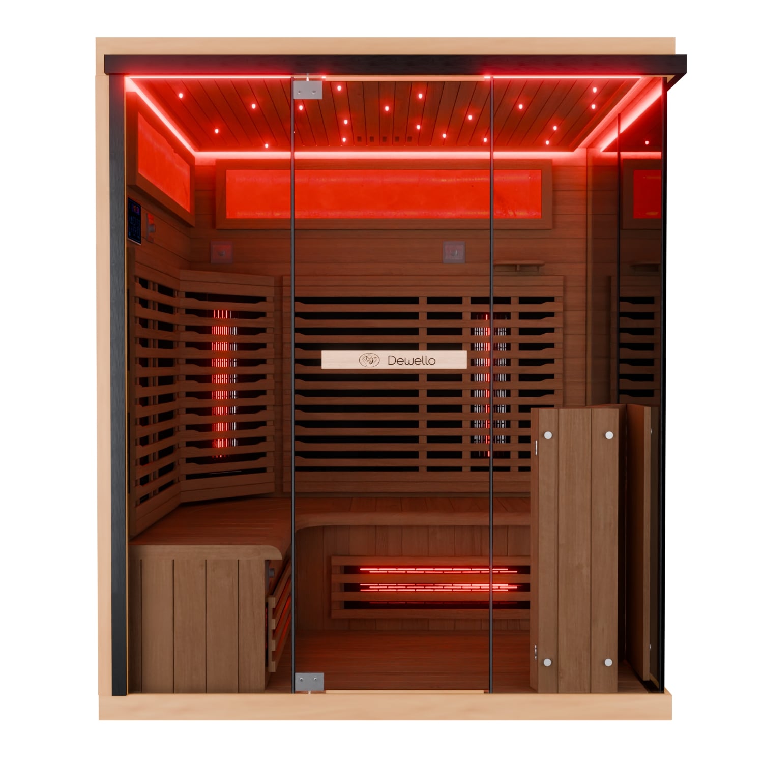 721 Dewello Infrarotkabine KENORA 160cm x 120cm 9