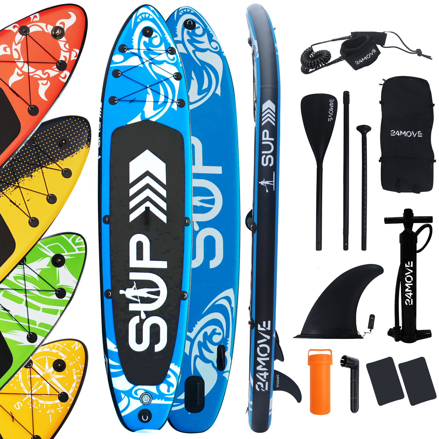 24MOVE® Standup Paddle SUP Board Set BLAU 366 10 744 24MOVE Standup Paddle SUP Board Set BLAU 366 2