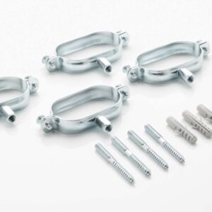 Befestigungsschellen Oval DN 16 - DN 32 für Edelstahl Wellrohr