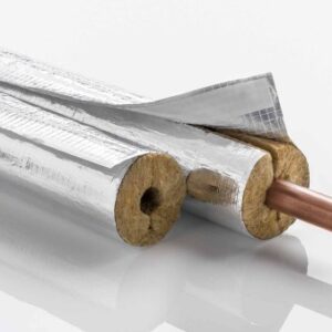 Mineralwolle Rohrisolierung 1m Isolierstange 20-30mm Dämmung | Climatube wool | Klebeverschluß | 100% GEG