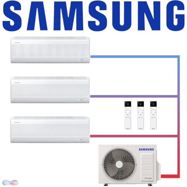 Samsung Wind-Free Standard Set 3× 2 kW Wandgerät + 5,2 kW Außengerät""