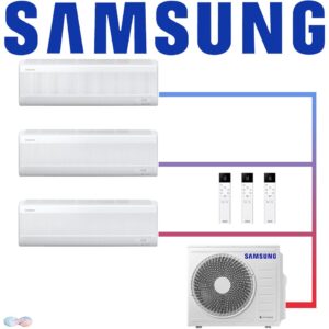 Samsung Multisplit 3x Wind-Free Standard AR 18 Wandgerät 5 kW mit...
