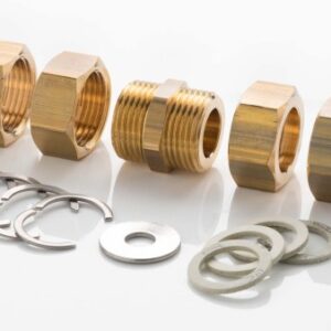 Verschraubungsset DN 16 - DN 40 für Edelstahl Wellrohr | Aeroline inox