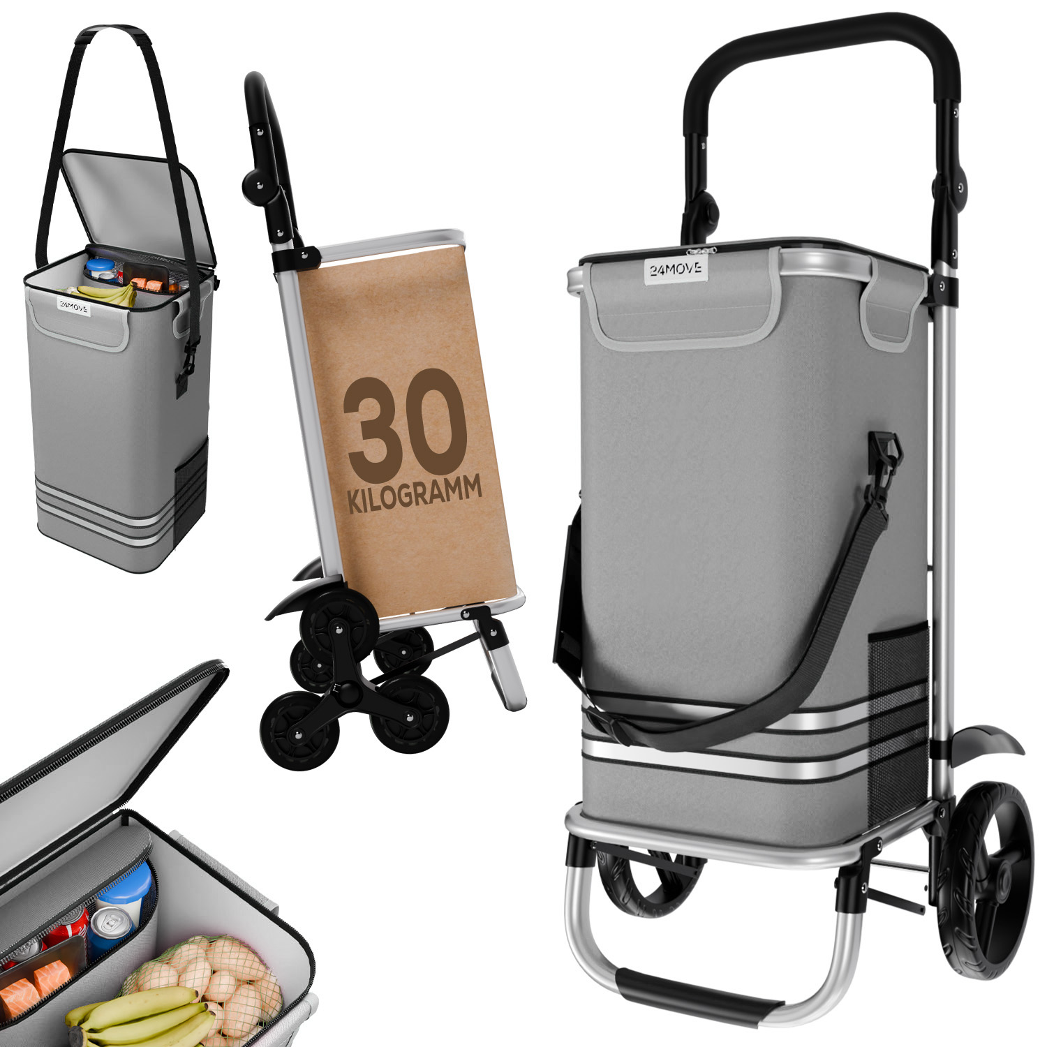 24MOVE® Trolley VEHLO grau 1 24MOVE® Trolley VEHLO grau
