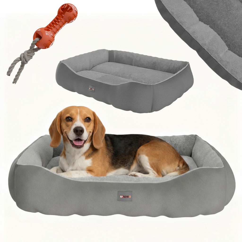 BENNO® Hundebett Hundekissen Hundekorb SAMMY XL anthrazit 1 BENNO® Hundebett Hundekissen Hundekorb SAMMY XL anthrazit