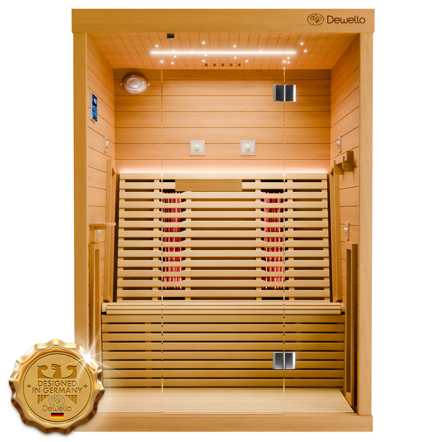 500 Infrarotkabine PALERMO 135x120 Vollspektrum 15