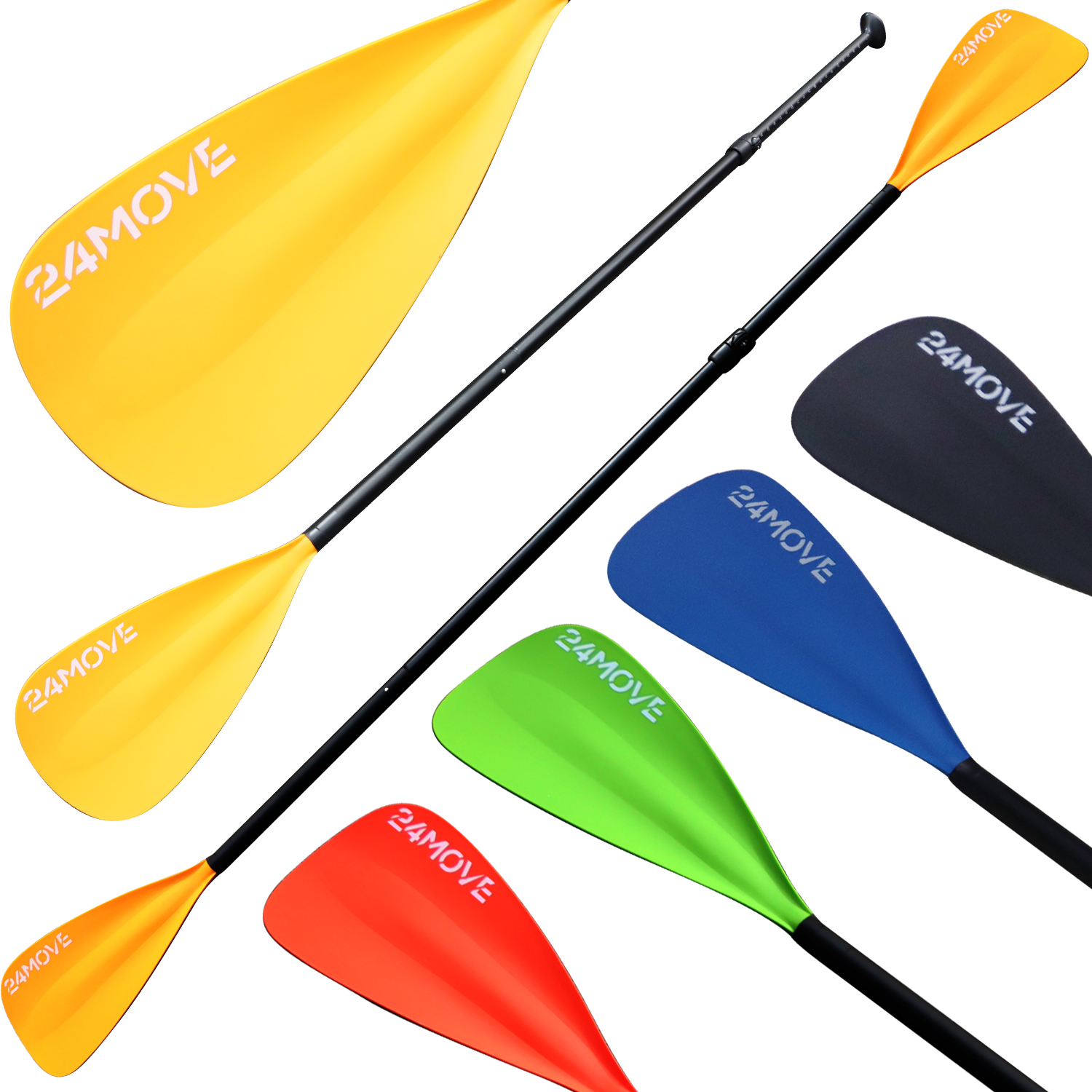 24MOVE® SUP Doppelpaddel für Paddleboards und Kajaks, Stechpaddel für Stand-Up Board orange 1 24MOVE® SUP Doppelpaddel für Paddleboards und Kajaks, Stechpaddel für Stand-Up Board orange