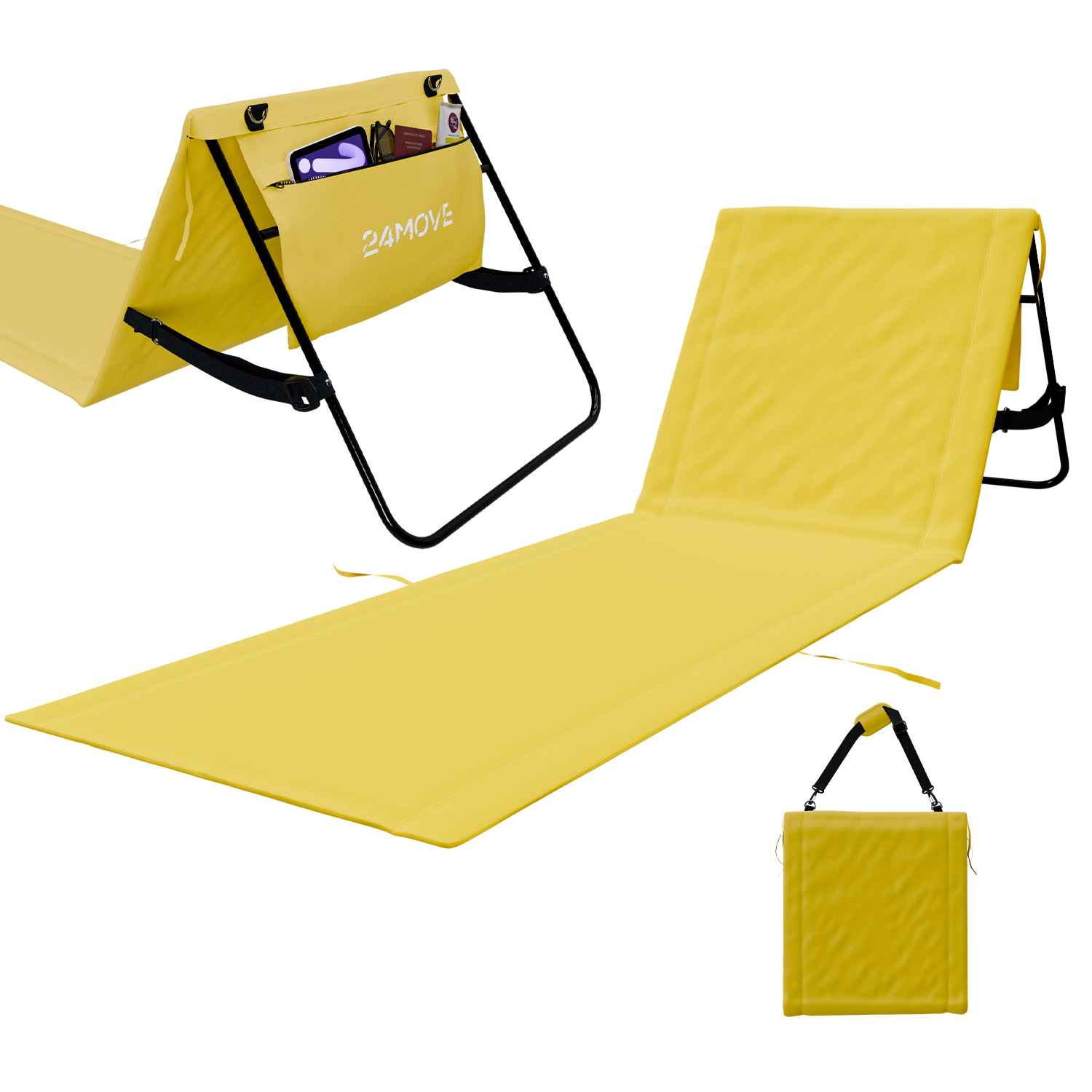 24MOVE® Strandmatte NATAL gelb (1Stück) 1 24MOVE® Strandmatte NATAL gelb (1Stück)