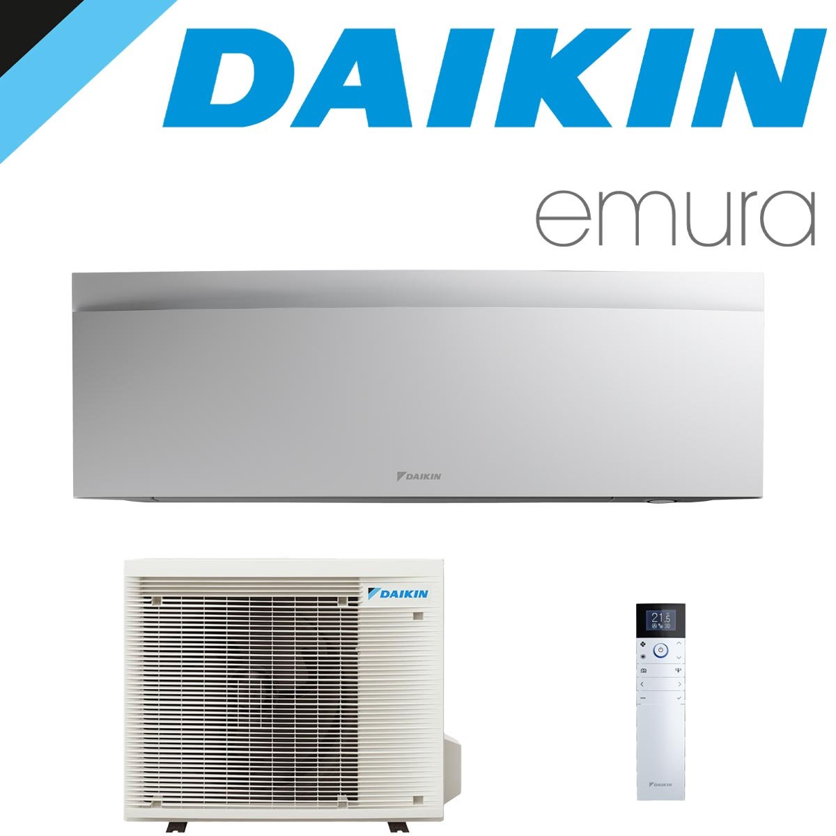 DAIKIN Emura 3 5,0 kW Singlesplit Set | Mattweiß | FTXJ50AW + RXJ50A"" 1 DAIKIN Emura 3 5,0 kW Singlesplit Set | Mattweiß | FTXJ50AW + RXJ50A""