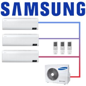 Samsung Multisplit 3x Wind-Free Exklusiv AR 09 Wandgerät 2,5 kW...