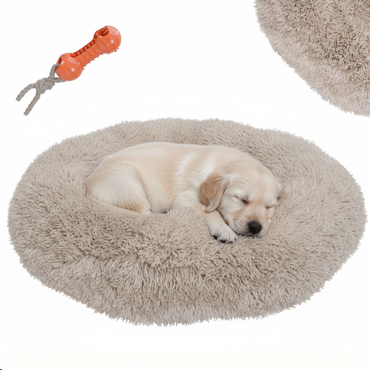 BENNO® Hundebett Hundekissen Hundekorb BALU beige 50cm 1 BENNO® Hundebett Hundekissen Hundekorb BALU beige 50cm