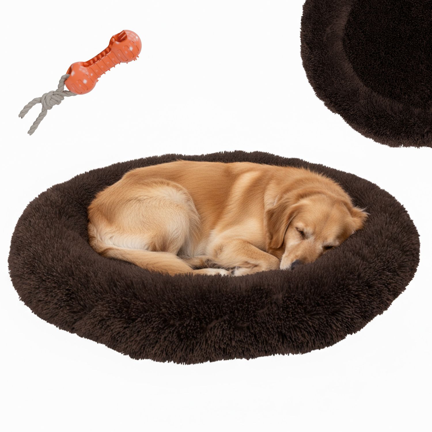 BENNO® Hundebett Hundekissen Hundekorb BALU braun 70cm 1 BENNO® Hundebett Hundekissen Hundekorb BALU braun 70cm