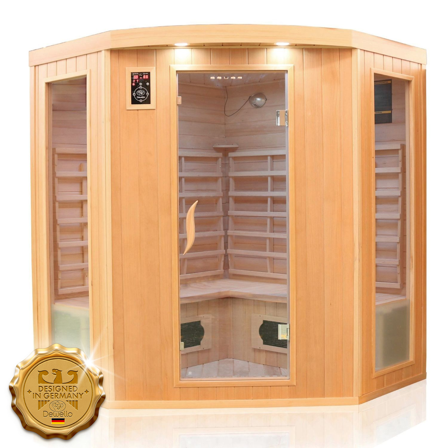 438 Infrarotkabine HALEY 160x160 Keramikstrahler 8