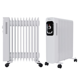 Ölradiator, Elektroheizung TT-OR 211 in weiß mit 11 Rippen und 2500 Watt, drei Heizstufen (1000W, 1500W, 2500W)