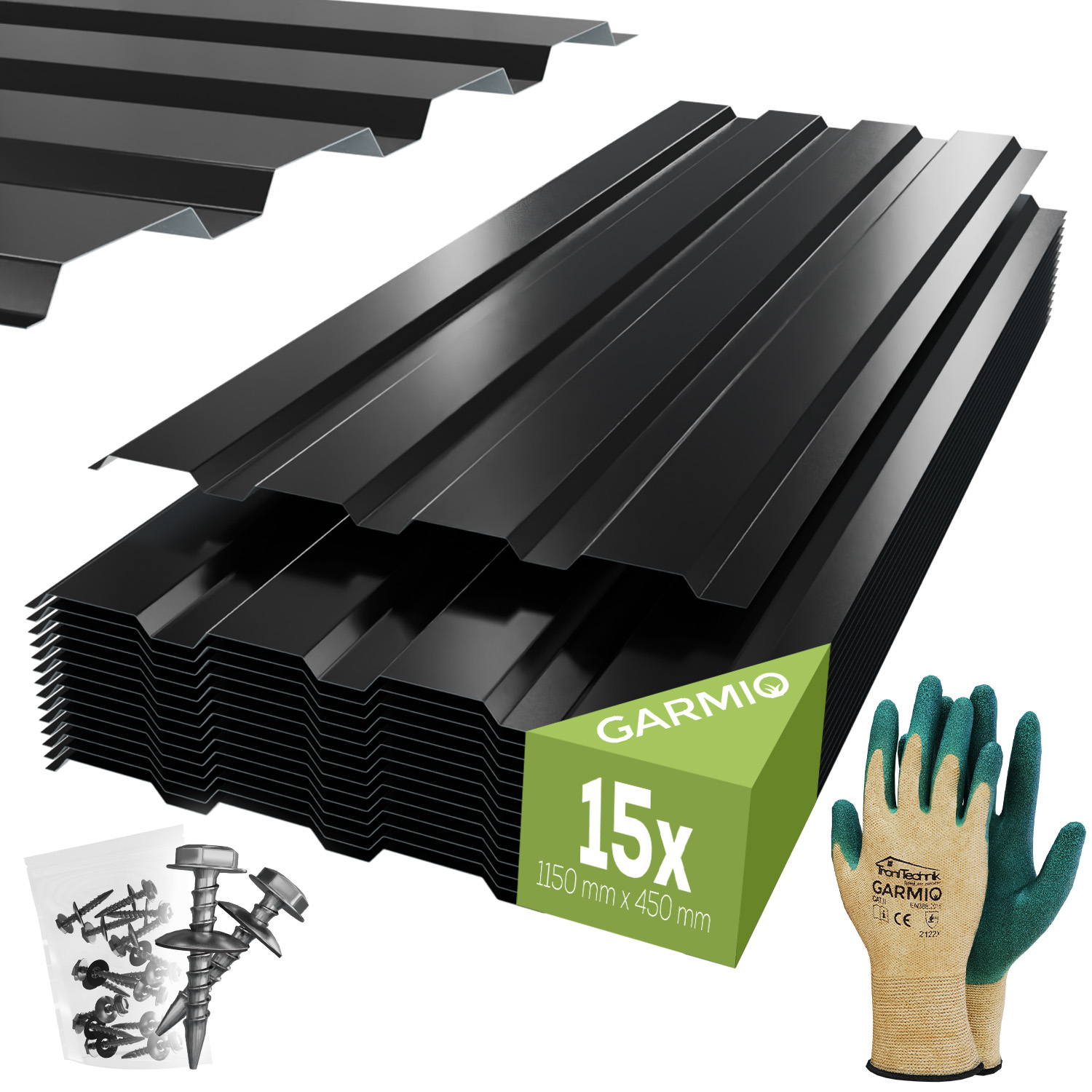 GARMIO® Profilblech Trapezblech Amalfi 115 SET (15 Stück) 1 GARMIO® Profilblech Trapezblech Amalfi 115 SET (15 Stück)