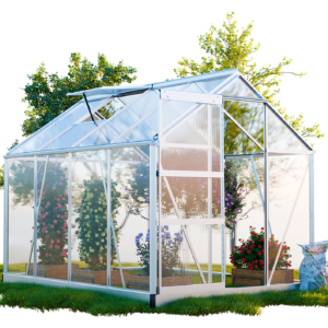 GARMIO® Gewächshaus NEAPEL inkl. Fundament mit Dachfenster 250x190cm