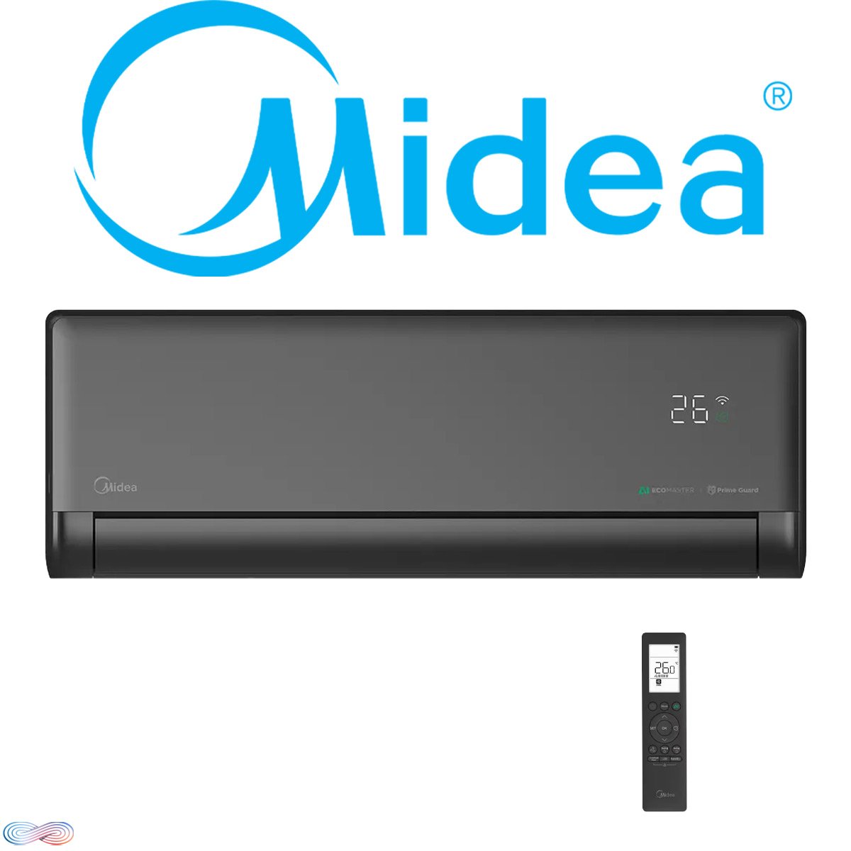 Midea Klimaanlage Solstice Wandgeraet schwarz