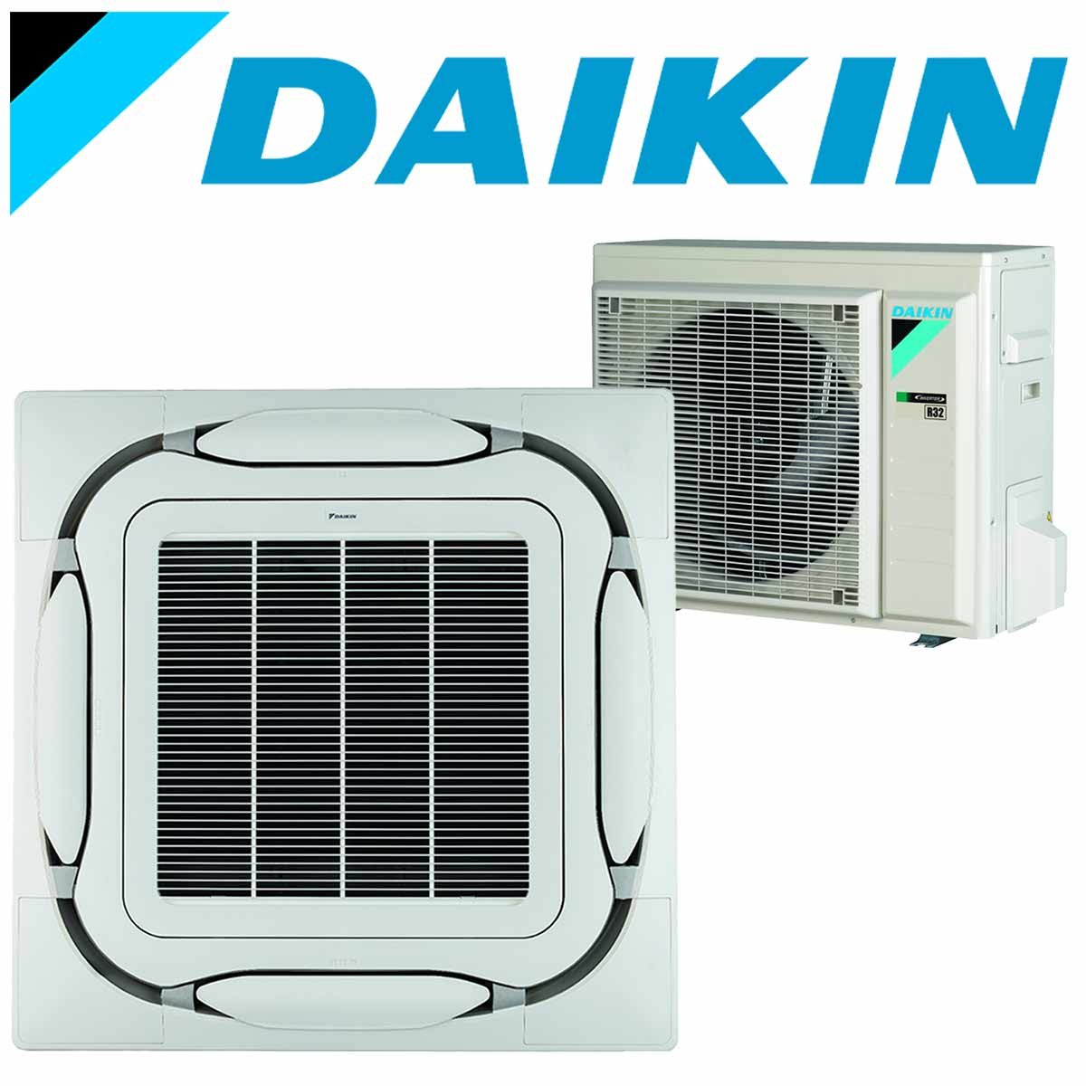 SET DAIKIN Roundflow FCAG 3,5 kW Deckenkassette weiß/grau inkl.... 1 SET DAIKIN Roundflow FCAG 3,5 kW Deckenkassette weiß/grau inkl....