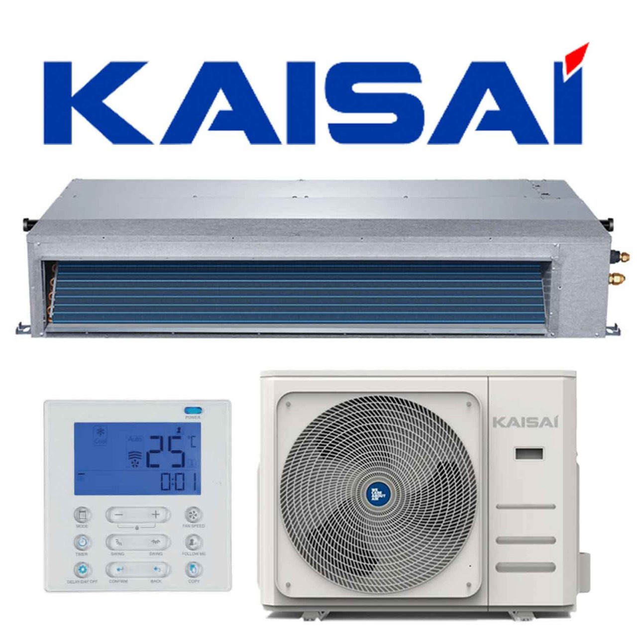 SET KAISAI KTI-24 Kanalgerät 7,0 kW inkl. Außeneinheit"" 1 SET KAISAI KTI-24 Kanalgerät 7,0 kW inkl. Außeneinheit""