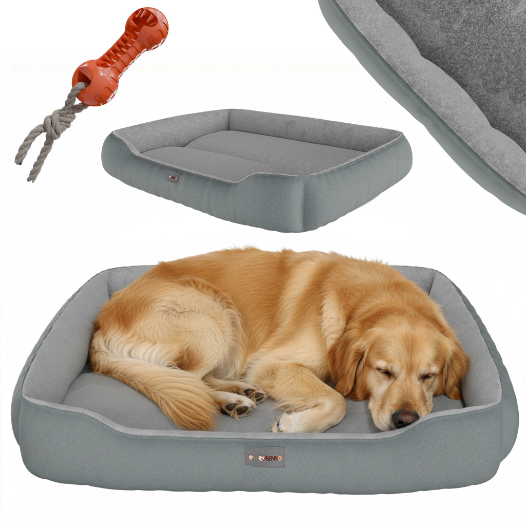 BENNO® Hundebett Hundekissen Hundekorb SAMMY XXL grau 1 BENNO® Hundebett Hundekissen Hundekorb SAMMY XXL grau