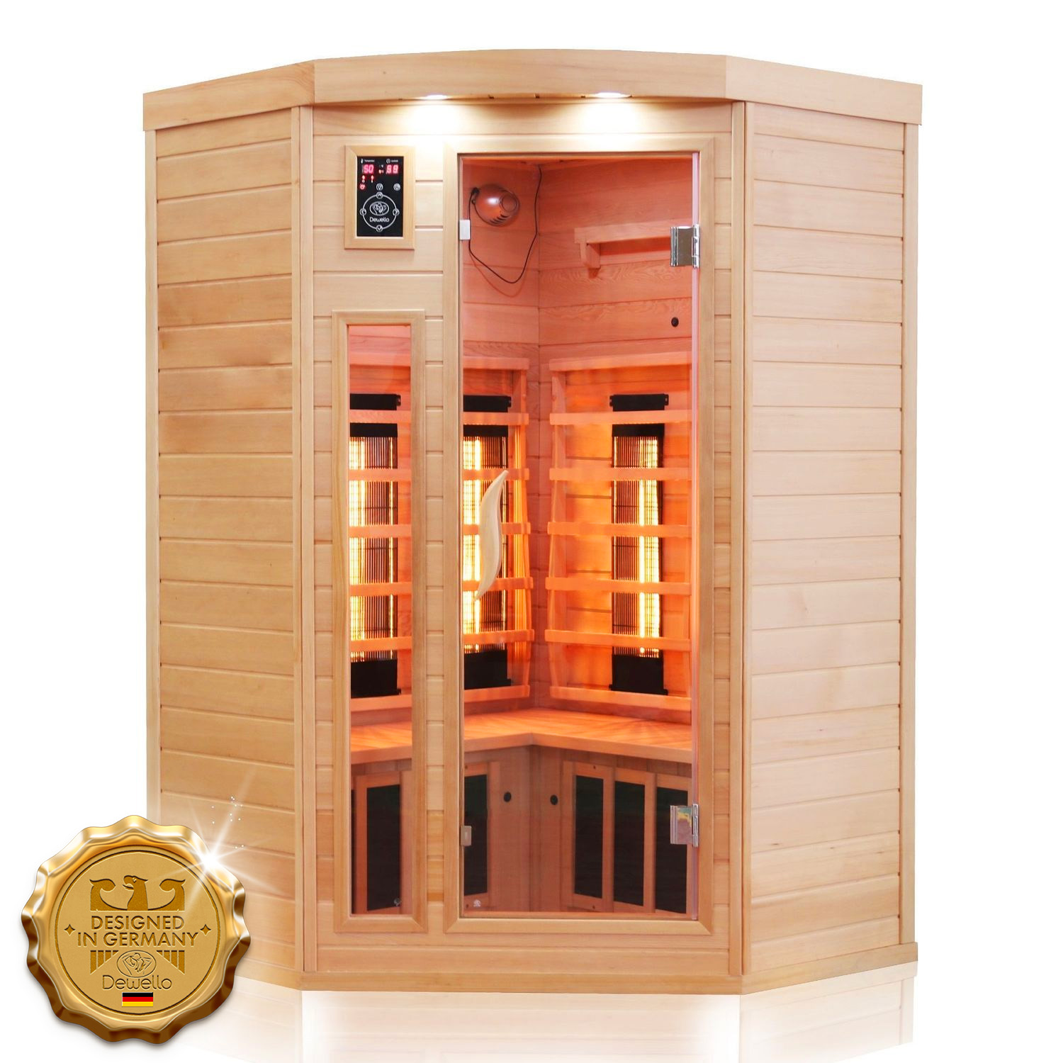 362 Infrarotkabine LAKEFIELD 140x140 Dual Therm 12