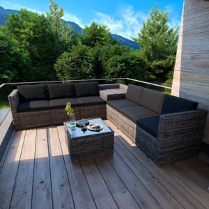 GARMIO® Rattan Sitzgruppe TURIN