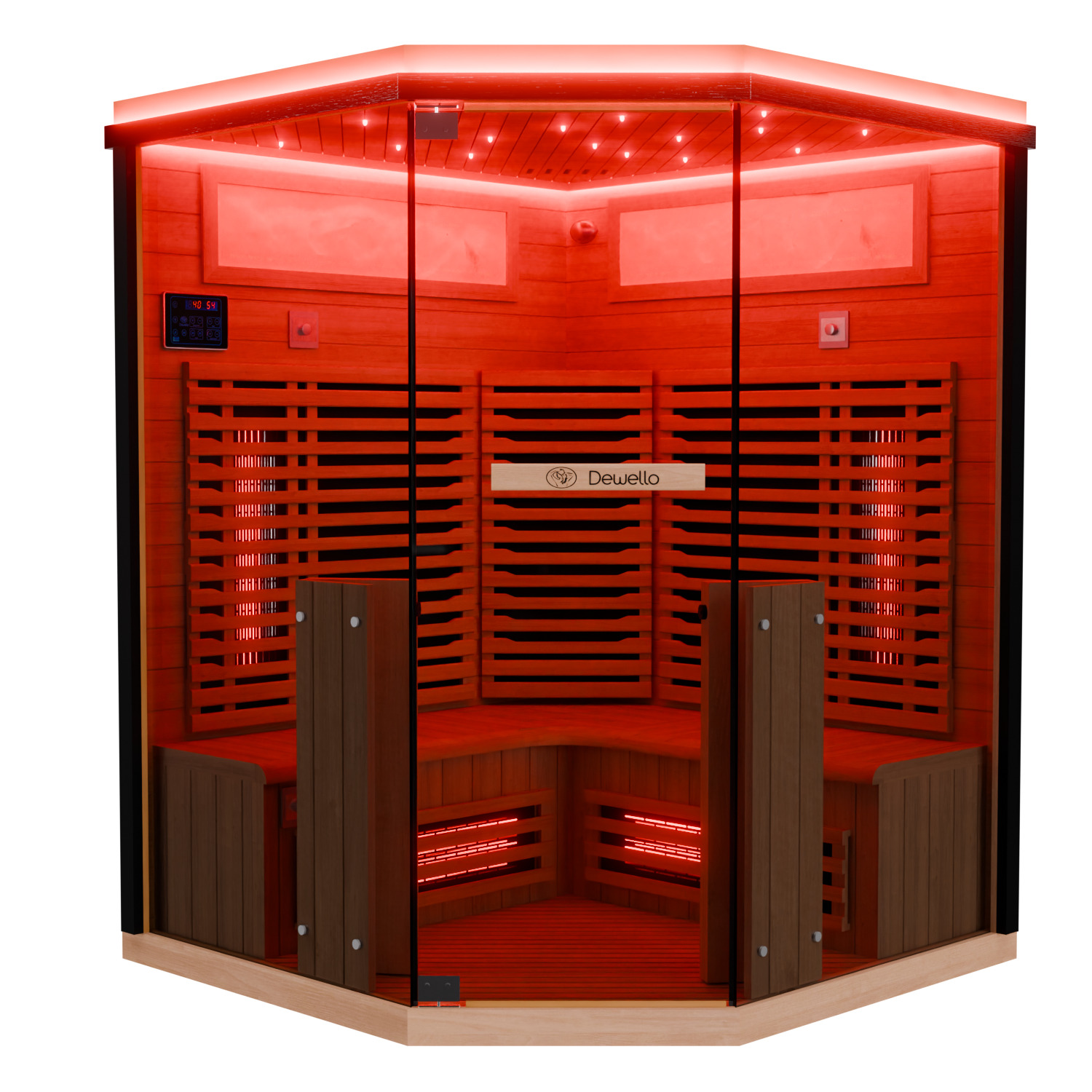 722 Dewello Infrarotkabine KENORA 140cm x 140cm Infrarot