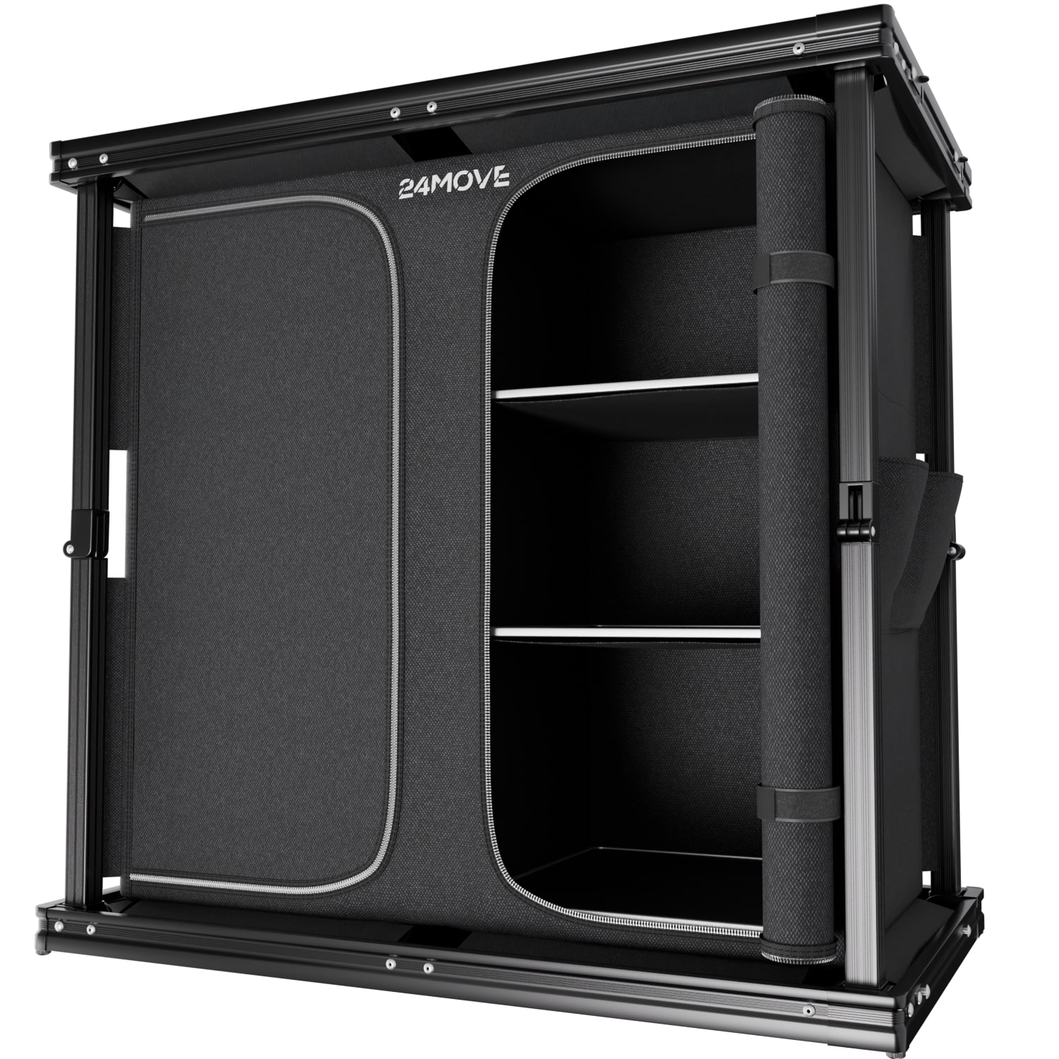 24MOVE® Campingküche AVERSA faltbar, Aluminium Reiseküche mit Arbeitsplatte & geräumigen Staufächern 1 24MOVE® Campingküche AVERSA faltbar, Aluminium Reiseküche mit Arbeitsplatte & geräumigen Staufächern