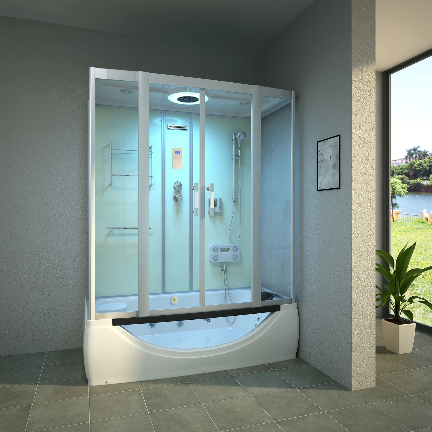 305 Dampfdusche Whirlpool LIMNOS