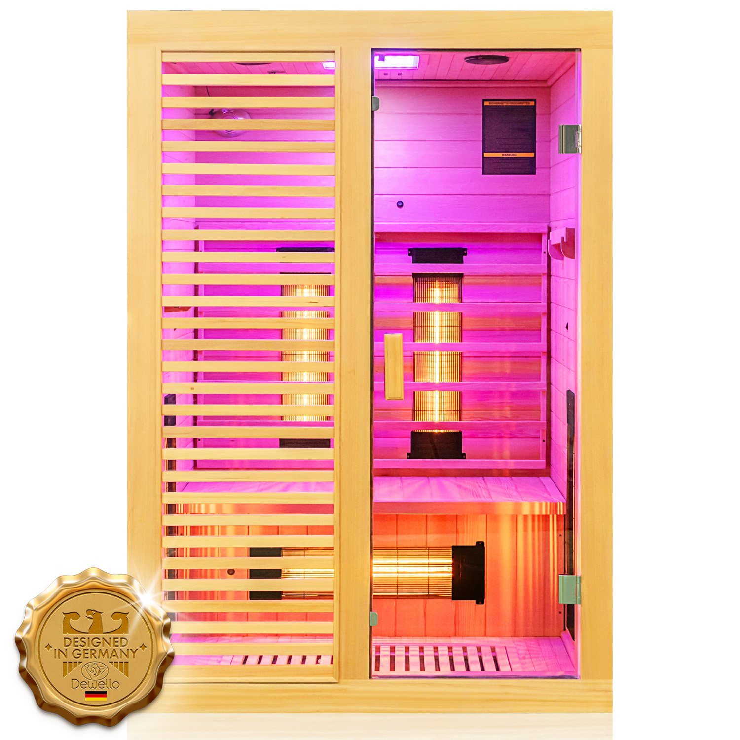 380 Infrarotkabine HAMLIN VOLLSPEKTRUM 130x105 1