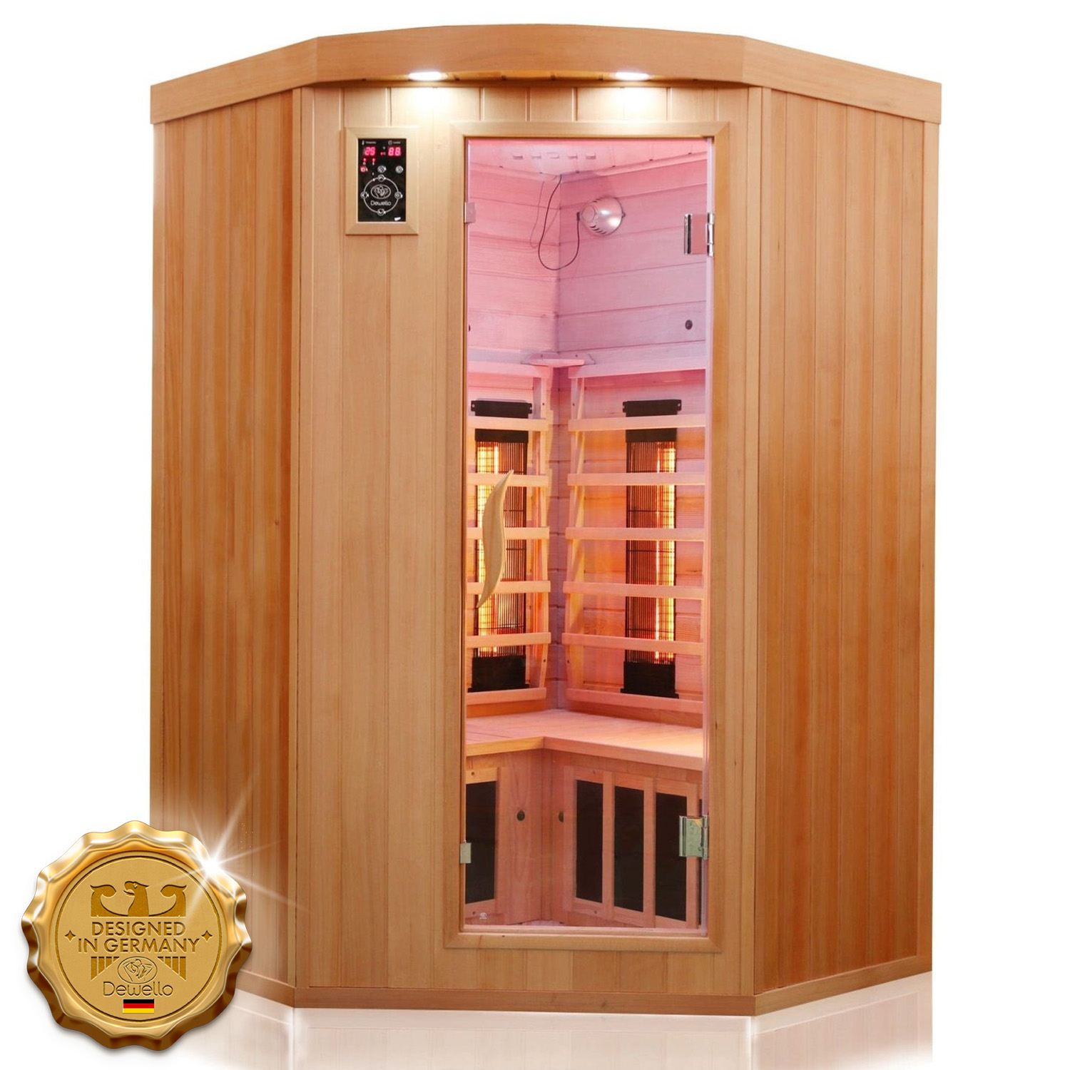 414 Infrarotkabine LAKEFIELD 2 120x120 Dual Therm 11