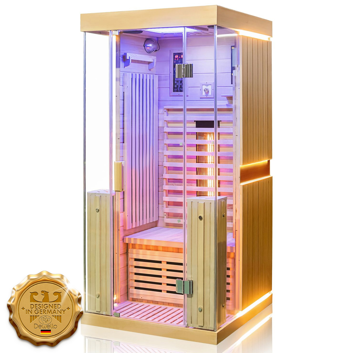 Infrarotkabine KINGSTON 90x90 1 Infrarotkabine KINGSTON 90x90