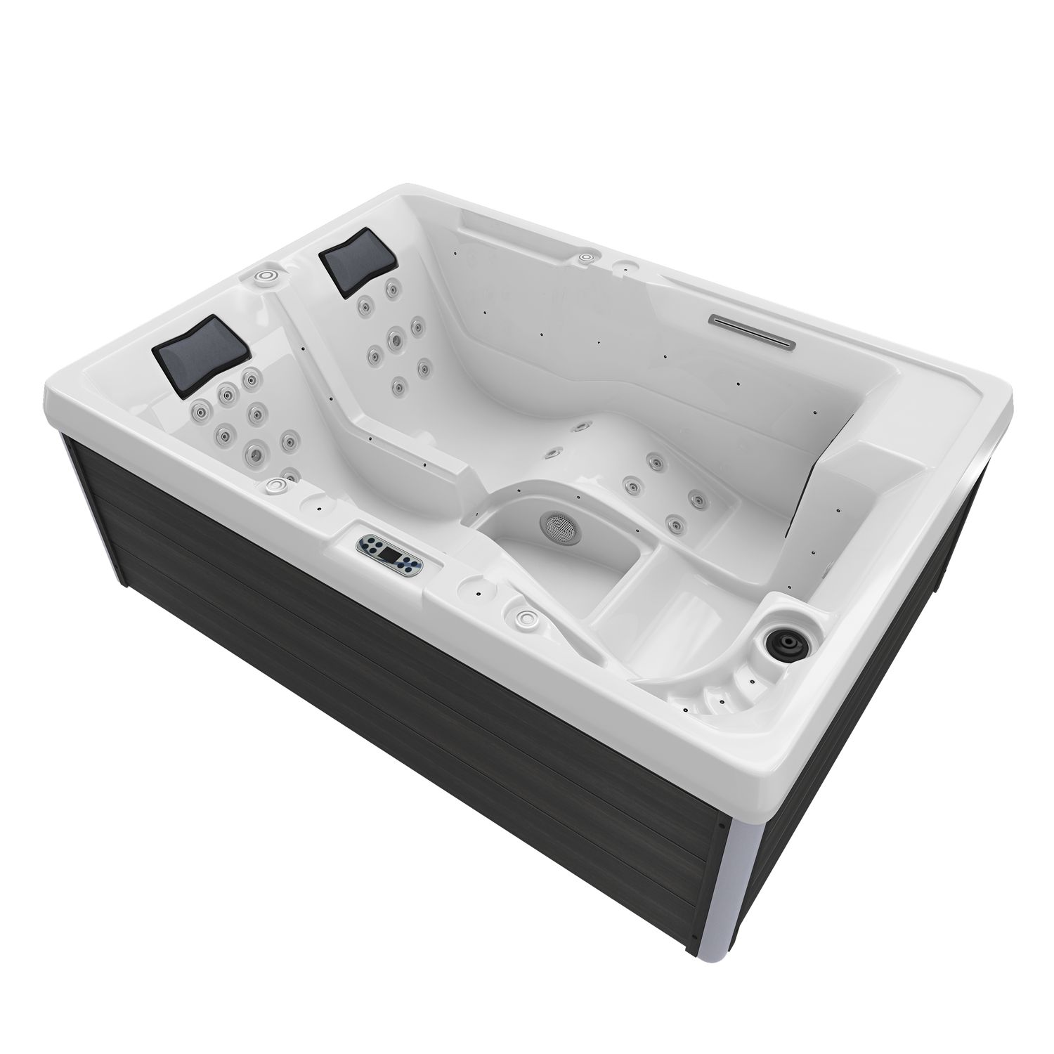 756 Outdoor Whirlpool Elba weiss 210x150 LED
