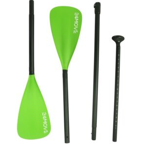 24MOVE® SUP Doppelpaddel für Paddleboards und Kajaks, grün