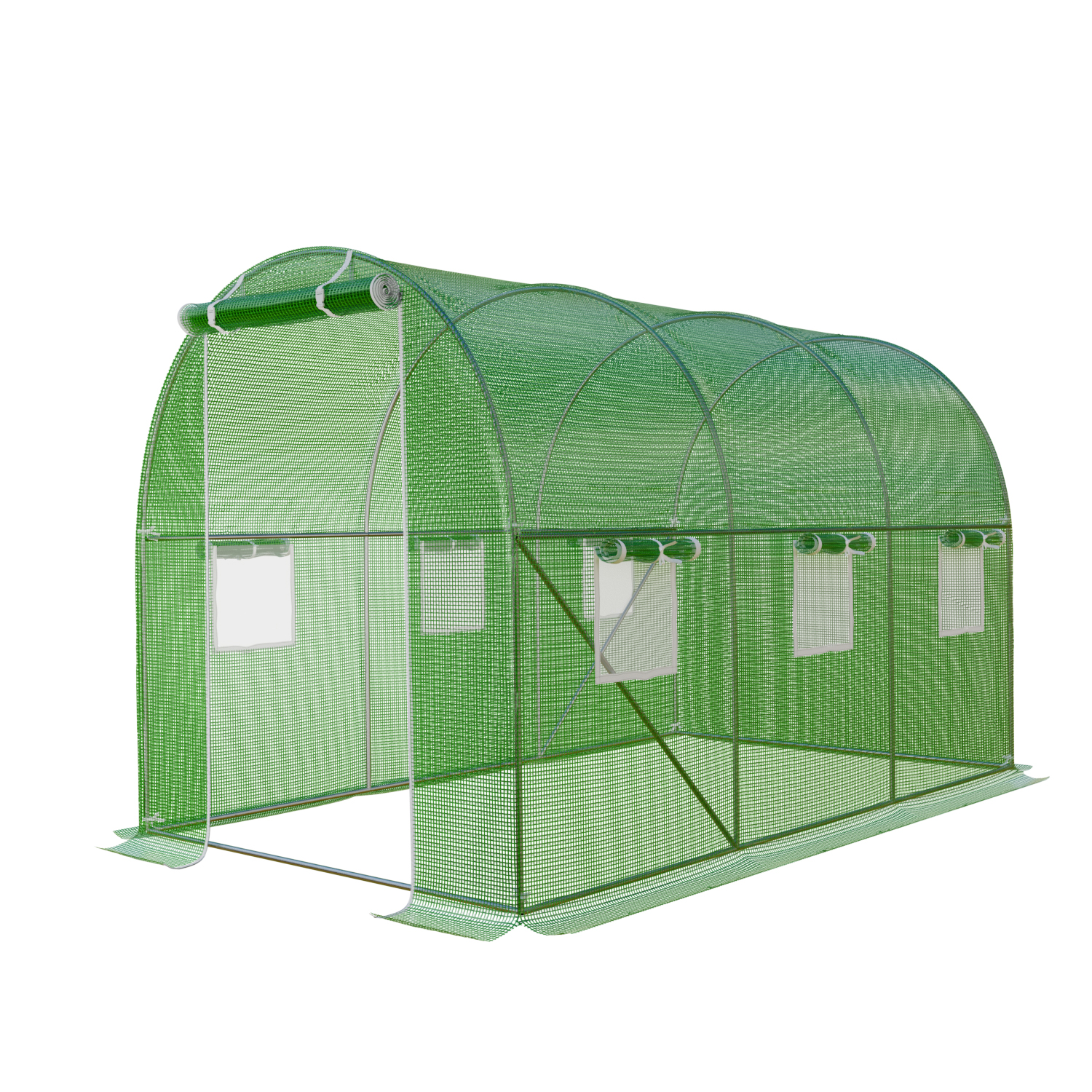 GARMIO® Foliengewächshaus CICATA 3x2x2m Gewächshaus 1 GARMIO® Foliengewächshaus CICATA 3x2x2m Gewächshaus