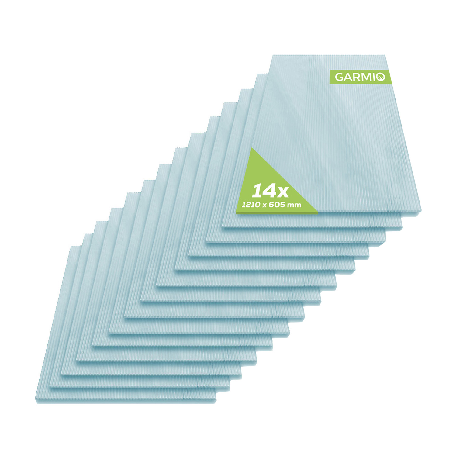 GARMIO® Hohlkammerstegplatten Doppelstegplatten ACRI 4mm SET (14 Stück) Platten 1 GARMIO® Hohlkammerstegplatten Doppelstegplatten ACRI 4mm SET (14 Stück) Platten