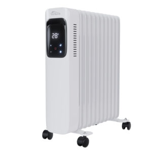 Ölradiator, Elektroheizung TT-OR 311 in weiß mit 11 Rippen und 2500 Watt, drei Heizstufen, mit WiFi
