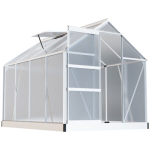 GARMIO® Gewächshaus NEAPEL inkl. Fundament mit Dachfenster 250x190cm